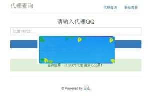 PHP蓝山代理查询系统网站源码_源码下载