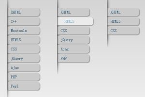 纯CSS3实现的动感菜单效果