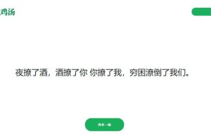 简单的PHP心灵鸡汤语句网站源码