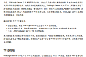 weblogic 9.0 技术白皮书 pdf_服务器教程