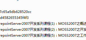 Ms Office Sharepoint Server 2007开发系列视频_电脑办公教程