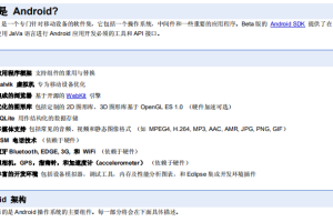 Android SDK 中文开发文档