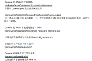 Android Camera架构介绍