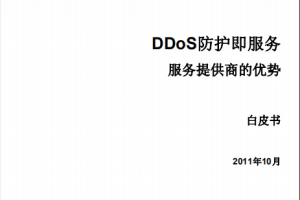 DDoS防护即服务白皮书 中文 PDF_黑客教程