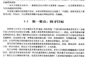 网络安全第一阶 PDF_黑客教程