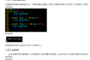 php调试技术手册 PDF_PHP教程