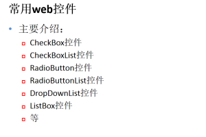 asp.net常用web控件_学习课件_NET教程