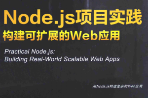 Node.js项目实践 构建可扩展的Web应用 中文pdf_前端开发教程