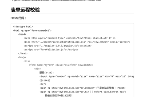 AngularJS表单进阶 中文PDF版_前端开发教程