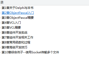 Delphi 精要_操作系统教程