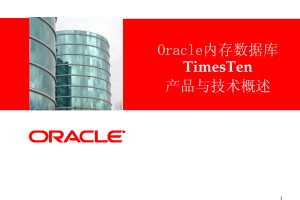 Oracle内存数据库TimesTen产品与技术概述（PDF版）_数据库教程