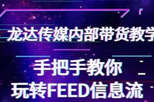 抖音带货密训营：手把手教你玩转FEED信息流，让你销量暴增