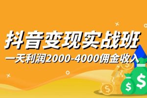 抖音变现实战班，一部手机就可以解决问题，日入3000也真的不是梦！