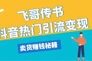 飞哥传书抖音热门引流变现 直播上热门 引流卖货秘籍，一天赚5224元