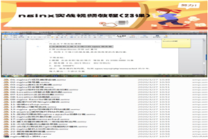 nginx实战视频教程(23课)