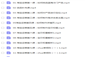 《淘宝内训社》淘宝蓝海暴利产品操盘内训
