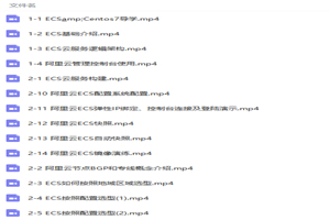 阿里大牛亲授阿里云主机(ECS)与CentOS7实战视频教程