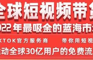 TikTok官方服务商seven老师带你用短视频撬动全球30亿用户的免费流量