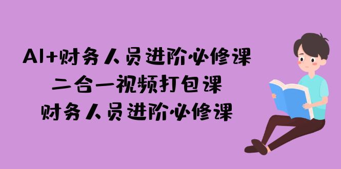 AI + 财务人员进阶必修课二合一视频打包课，财务人员进阶必修课插图