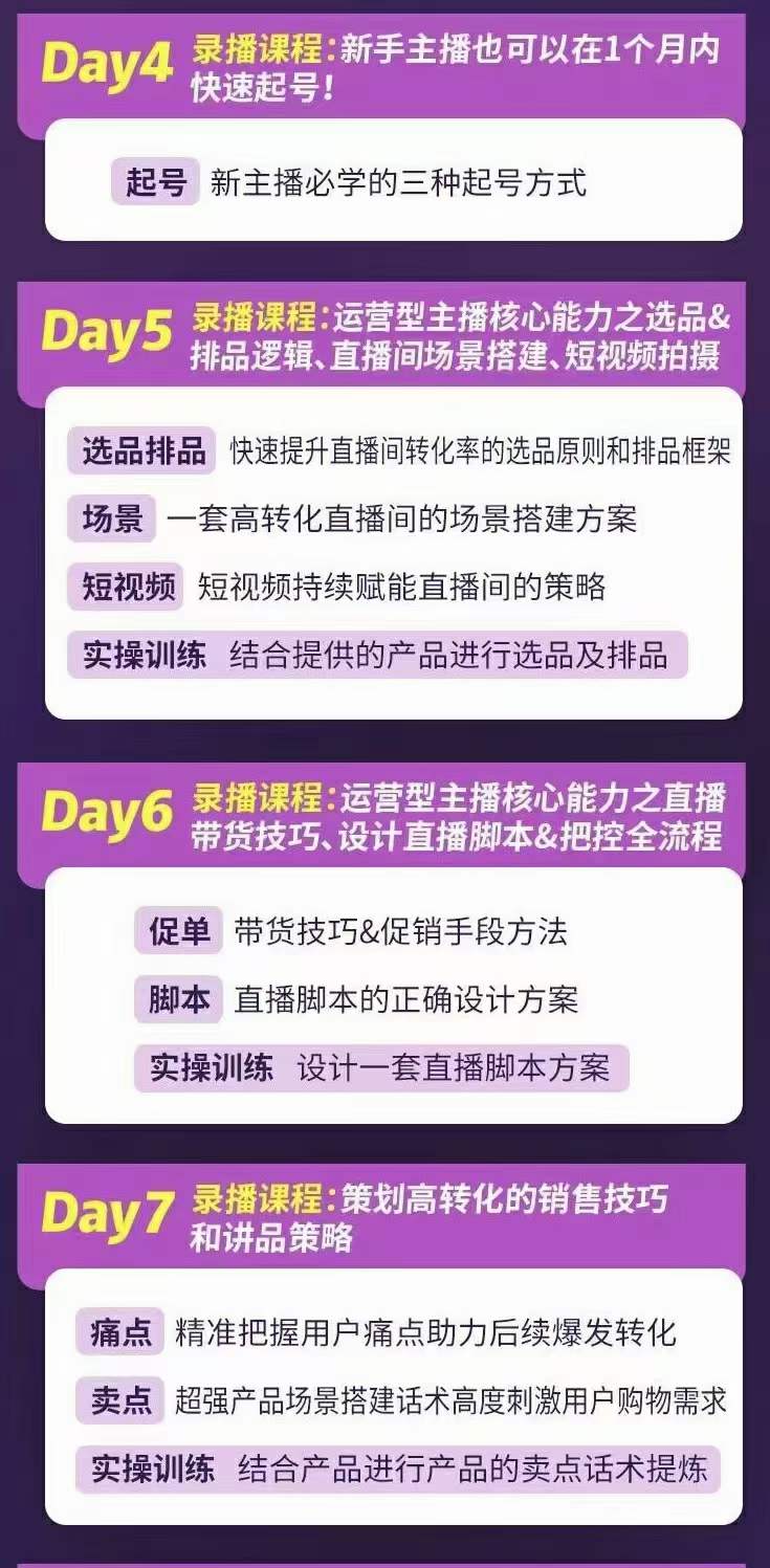 完美家族·金牌主播实战进阶营 普通人也能快速变身金牌带货主播 (价值3980)插图2