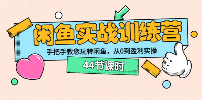 闲鱼实战训练营：手把手教您玩转闲鱼，从0到盈利实操（44节课时）插图