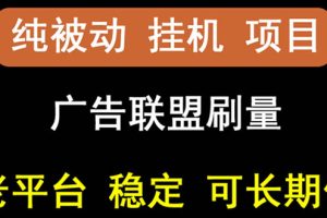 【稳定挂机】出海广告联盟挂机项目，每天躺赚几块钱，多台批量多赚些