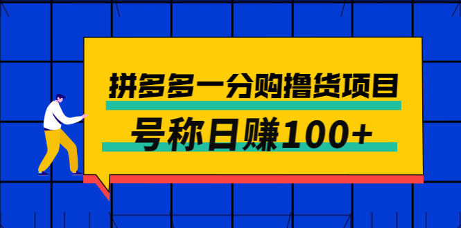 外面卖88的拼多多一分购撸货项目，号称日赚100+插图