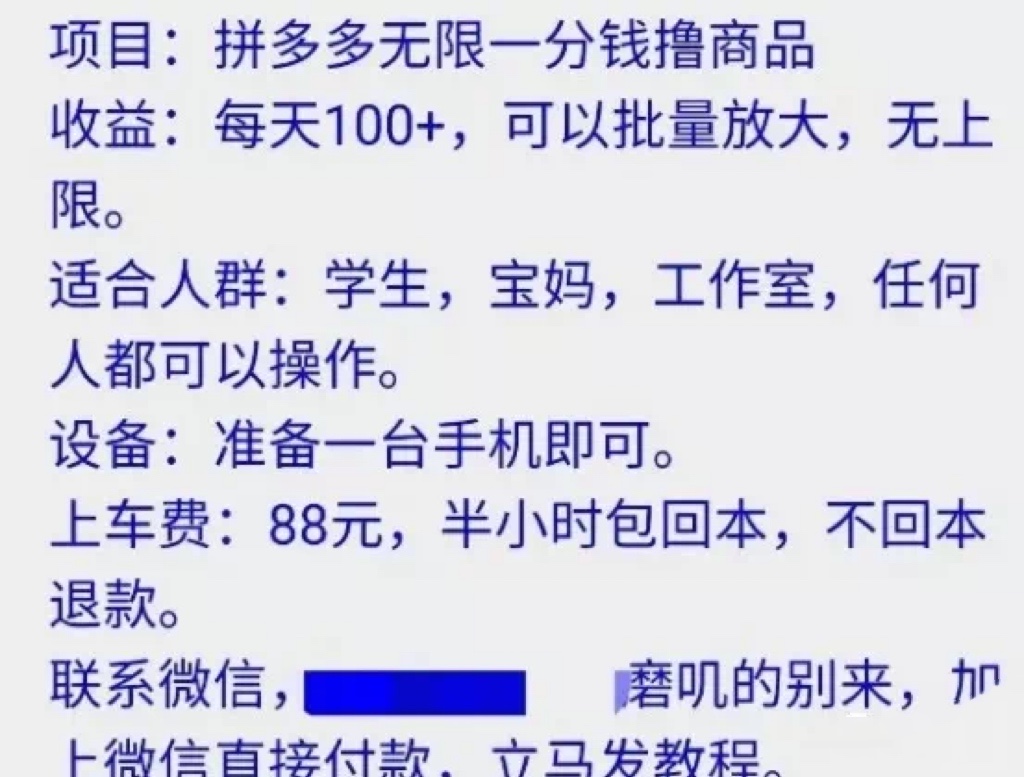 外面卖88的拼多多一分购撸货项目，号称日赚100+插图1