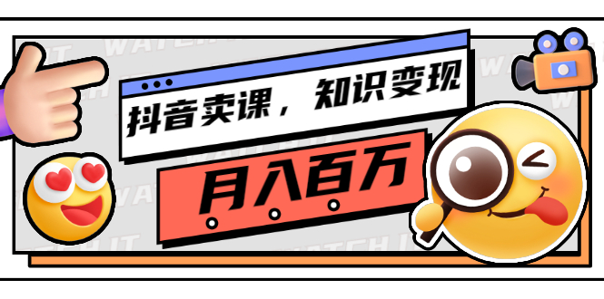 抖音卖课，知识变现、大咖教你如何月入100万（价值699元）插图