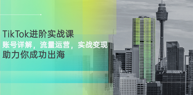 TikTok进阶实战课：账号详解，流量运营，实战变现，助力你成功出海插图