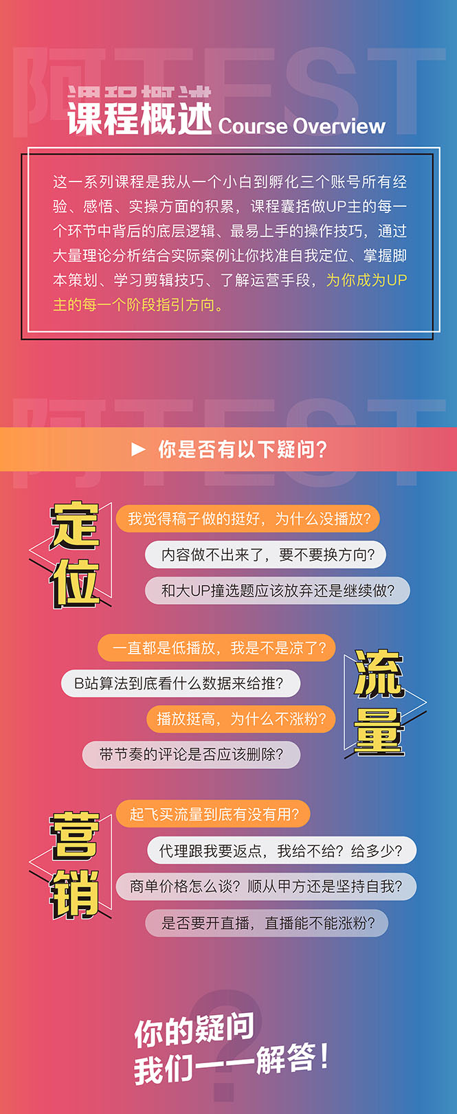 百万粉丝UP主独家秘诀：冷启动+爆款打造+涨粉变现 2个月12W粉（21节视频课)插图1