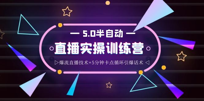 蚂蚁·5.0半自动直播2345打法，半自动爆流直播技术+5分钟卡点循环引爆话术插图