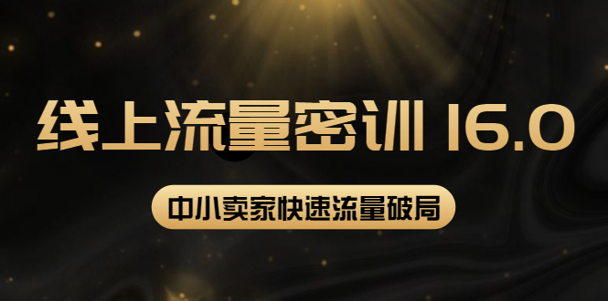 2022秋秋线上流量密训16.0：包含 暴力引流10W+中小卖家流量破局技巧 等等插图