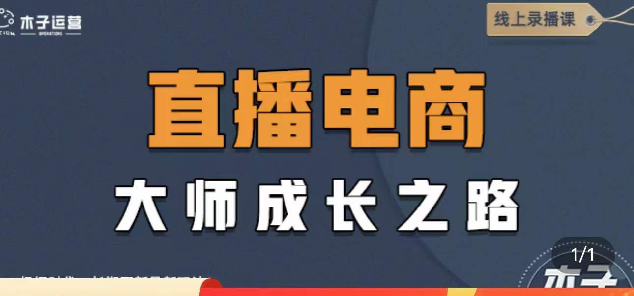 直播电商高手成长之路：教你成为直播电商大师，玩转四大板块（25节）插图