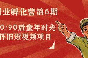 黄岛主副业孵化营第6期：80/90后童年时光怀旧短视频项目