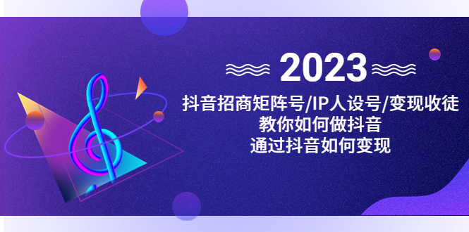 抖音/招商/矩阵号＋IP人设/号+变现/收徒，教你如何做抖音，通过抖音赚钱插图