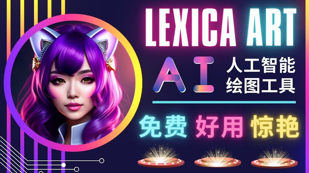 AI人工智能给图工具，免费-简单-好用 AI文本转图像 海量创意和图库插图