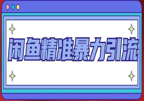 闲鱼精准暴力引流全系列课程，每天被动精准引流200+客源技术插图