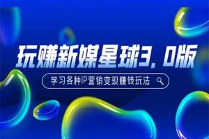 《玩赚新媒星球3.0版》学习各种IP营销变现赚钱玩法（价值498）