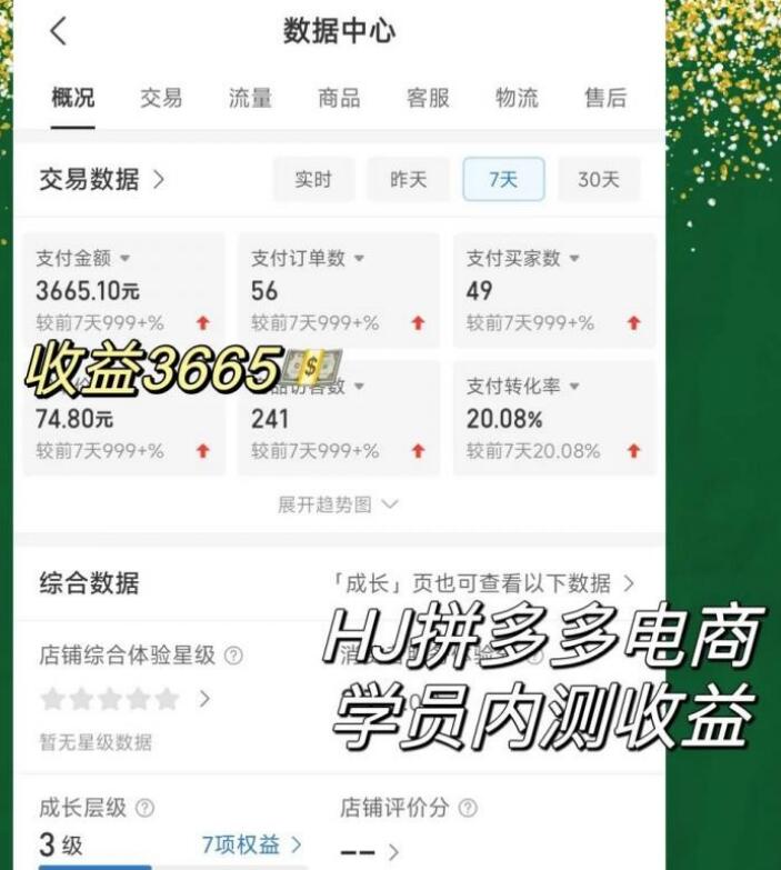 2023拼多多电商项目，稳定一天300～3000+，门槛低，出单快，一部手机即可完成插图1