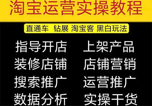 2023淘宝开店教程0基础到高级全套视频网店电商运营培训教学课程（2月更新）插图