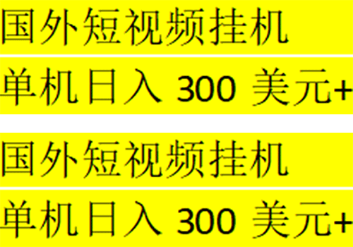 海外暴力短视频挂机全自动撸美金 单机日入300美元+【脚本免费+一对一指导】插图