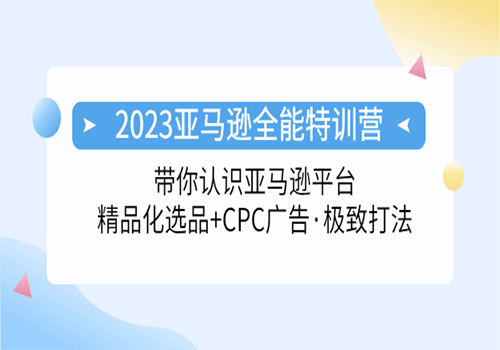 2023亚马逊全能特训营：玩转亚马逊平台+精品化·选品+CPC广告·极致打法插图