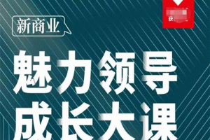 张琦·新商业魅力领导成长大课2023新版，高效管理必修课（30节）