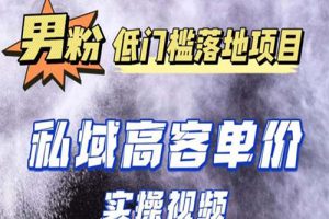 最新超耐造男粉项目实操教程，抖音快手引流到私域自动成交 单人单号日1000+