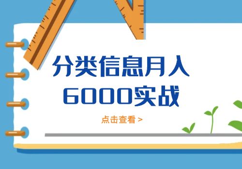 《分类信息月入6000实战》插图