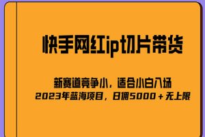 2023爆火的快手网红IP切片，号称日佣5000＋的蓝海项目，二驴的独家授权