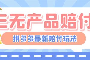 最新PDD三无产品赔付玩法，一单利润50-100元【详细玩法揭秘】