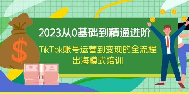 2023从0基础到精通进阶，TikTok账号运营到变现的全流程出海模式培训插图