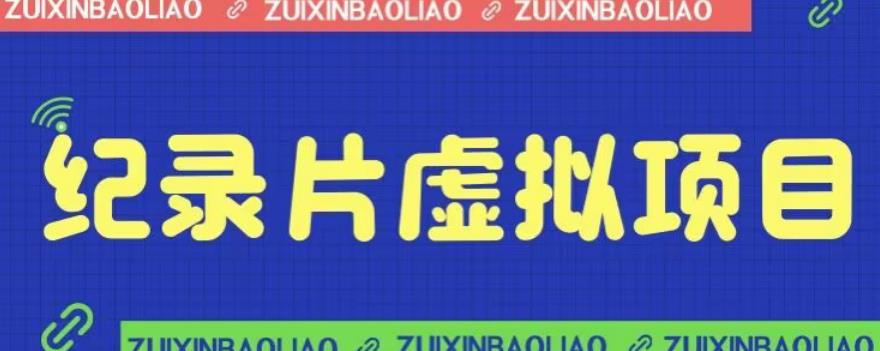 价值1280的蓝海纪录片虚拟项目，保姆级教学，轻松日入600+【揭秘】插图